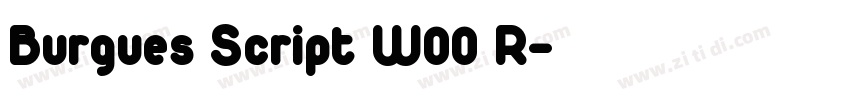 Burgues Script W00 R字体转换